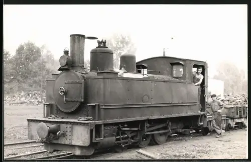 Fotografie M. Geiger, Cliche, Eisenbahn Forges de gengnou-Loc CF M