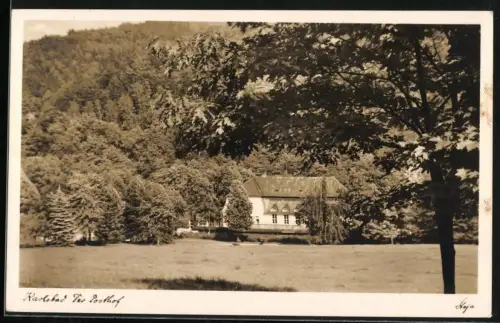 Fotografie Ansicht Karlsbad, Blick nach dem Posthof