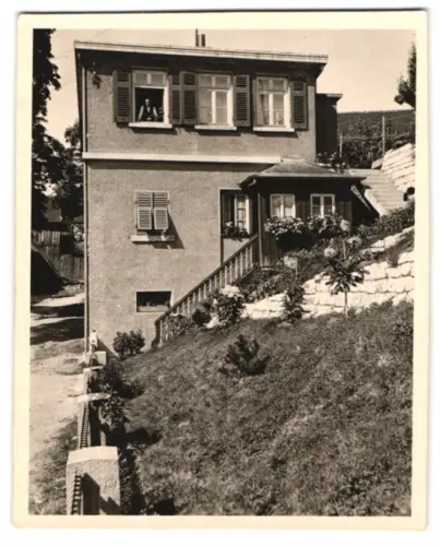 Fotografie unbekannter Fotograf, Ansicht Ulm / Donau, Haus Math. Bauer im Regenweg 14