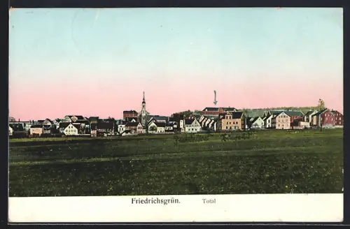 AK Friedrichsgrün / Reinsdorf, Totalansicht des Ortes