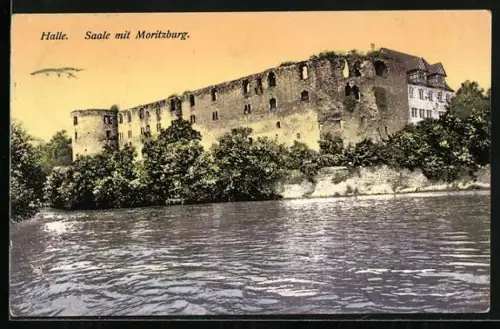 AK Halle, Saale mit Moritzburg