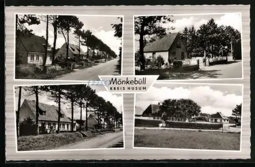 AK Mönkebüll /Husum, Verschiedene Ortsansichten