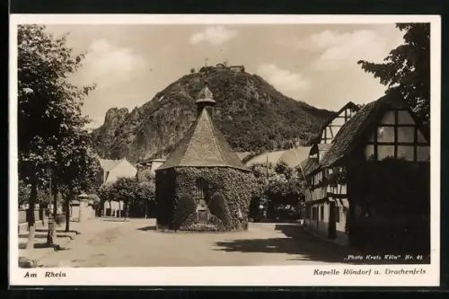 AK Rhöndorf /Drachenfels, Kapelle Rhöndorf