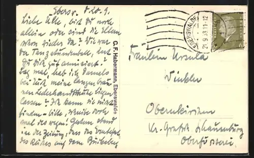 AK Chorin, Kloster über den See gesehen