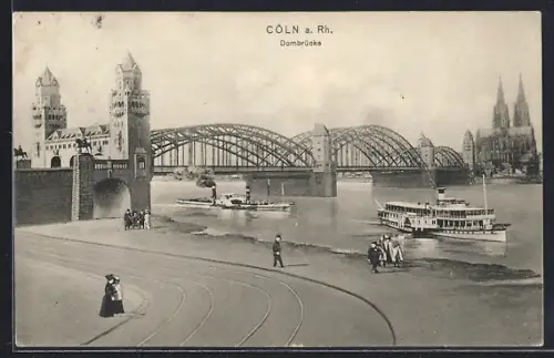 AK Cöln a. Rh., Dombrücke