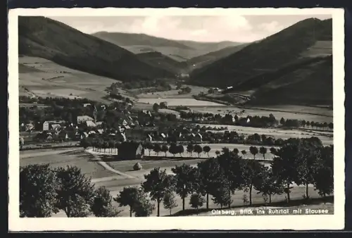 AK Olsberg, Blick ins Ruhrtal mit Stausee