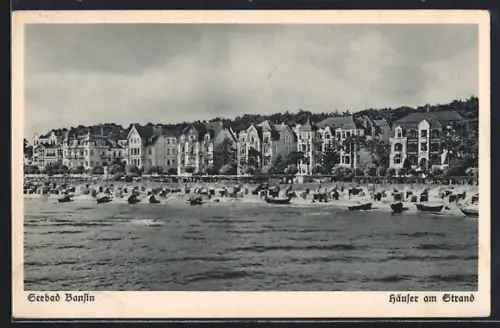 AK Bansin, Häuser am Strand