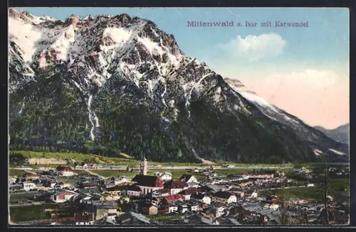 AK Mittenwald a. Isar, Karwendelgebirge