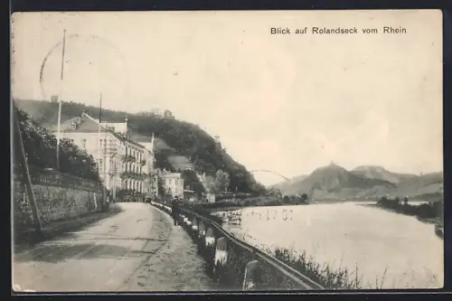 AK Rolandseck, Blick vom Rhein