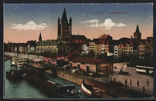 AK Köln, Frankenwerft, Rhein, Altstadt