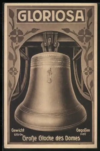 AK Erfurt, Glocke Gloriosa im Dom