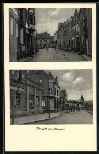 AK Plaidt, Strassenpartien mit Wohnhäusern