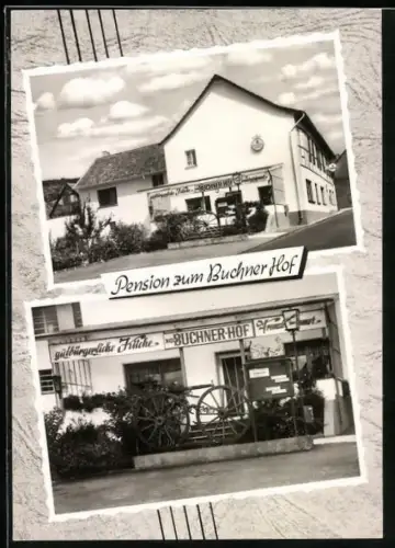 AK Bad Neuenahr-Arhrweiler, Kirchdaun, Gasthaus-Pension zum Buchner Hof, Eingang