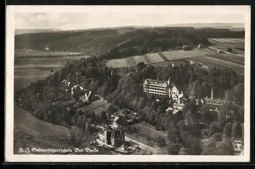 AK Bad Berka, Thüringische Staatsschule aus der Vogelschau