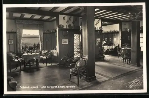 AK Kirchzarten, Hotel Burggraf, Empfangsdiele