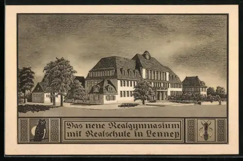 AK Lennep, das neue Realgymnasium mit Realschule