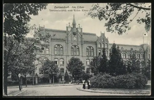 AK Berlin-Zehlendorf, Am Urban, Vereinslazarett vom Roten Kreuz
