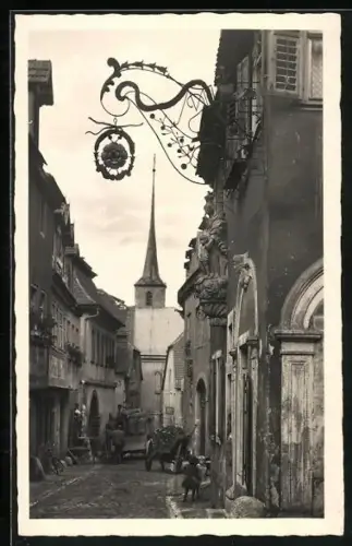 AK Ochsenfurt / Main, Strassenpartie Badgasse