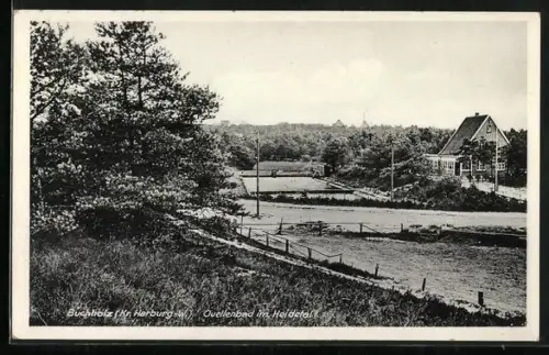 AK Buchholz / Lüneburger Heide, Quellenbad im Heidetal