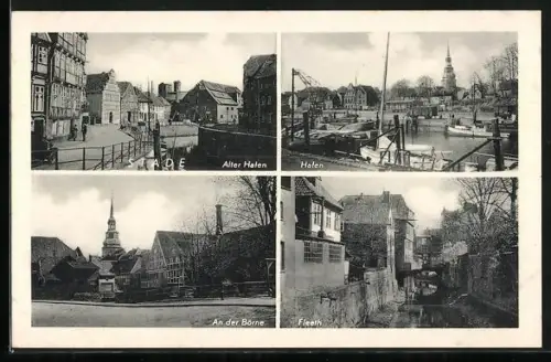 AK Stade, Alter Hafen, Hafen, An der Börne, Fleet