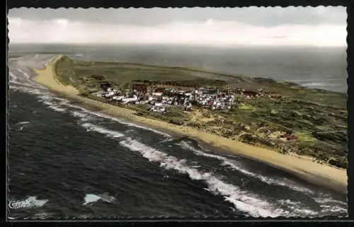 AK Wangerooge, Nordseebad, Teilansicht mit Strand