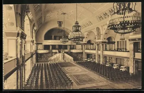 AK Berlin, Zoologischer Garten, Grosser Festsaal im Hauptrestaurant