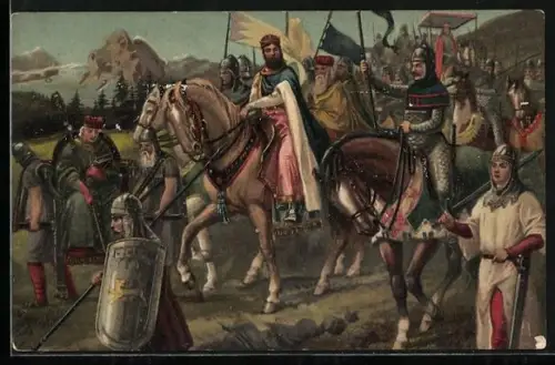 AK Kaiser Heinrichs III. bei der Rückkehr aus Italien