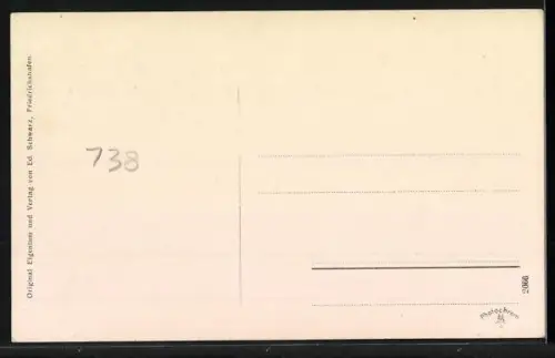 AK Friedrichshafen, Graf Zeppelins Luftschiff im Flug über die Stadt