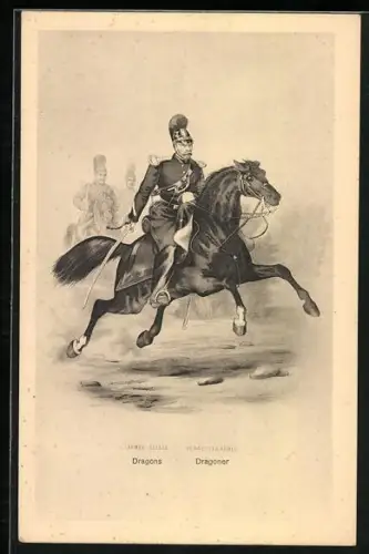 AK Schweizer Soldat der Dragoner zu Pferde
