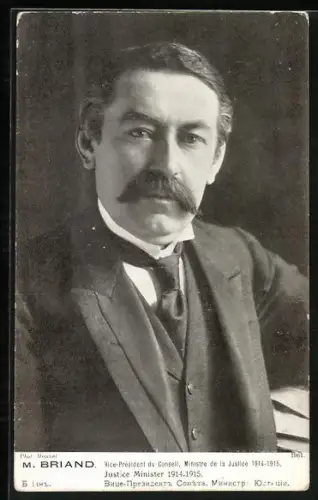 AK M. Briand, französischer Justizminister 1914-1915
