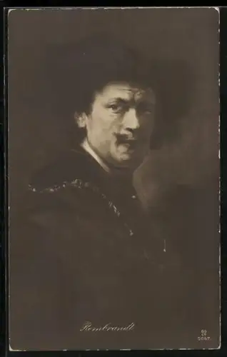 AK Portrait des Malers Rembrandt