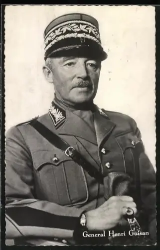 AK Portrait des Heerführers General Henri Guisan