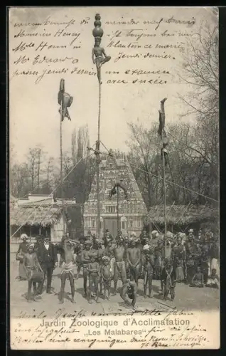 AK Jardin Zoologique d`Acclimitation, Les Malabares, indische Akrobaten