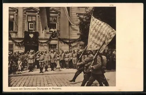 AK Przemysl, Einzug der deutschen Soldaten