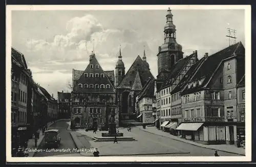 AK Eisleben-Lutherstadt, Marktplatz