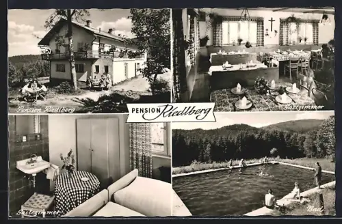 AK Oberried / bayerischer Wald, Pension Riedlberg, Bes. Heinrich Grassl