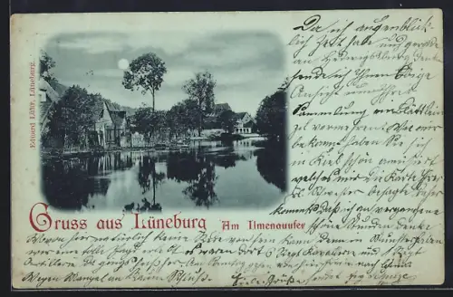 Mondschein-AK Lüneburg, Am Ilmenauufer
