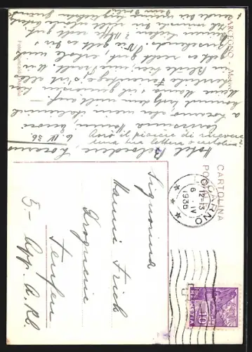 AK Arcegno, Motivo, Gasse mit Gebäude