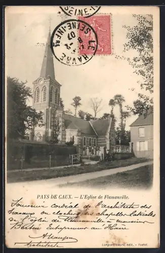 AK Flamanville, L`Église de Flamanville dans le Pays de Caux