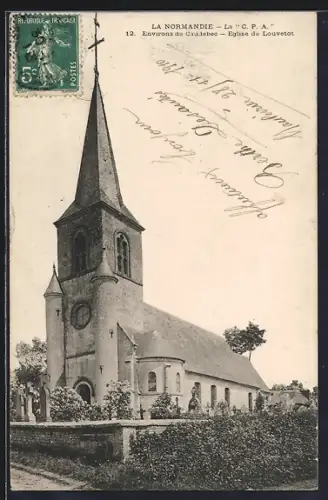 AK Louvetot, Église de Louvetot