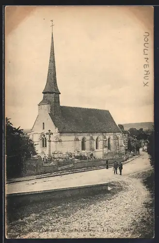 AK Moulineaux, L`Église et le cimetière du village