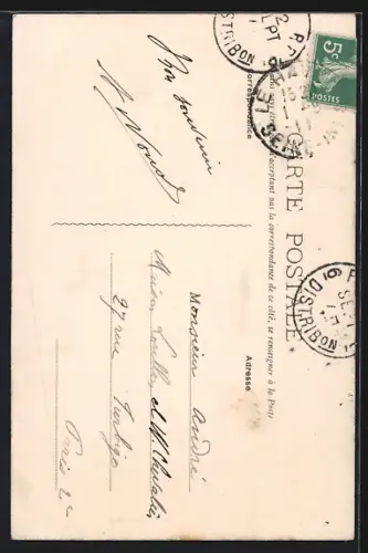 AK Sainte-Adresse, La Falaise et son sémaphore au sommet