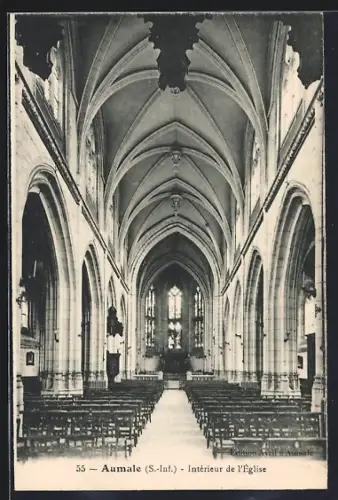 AK Aumale /S.-Inf., Intérieur de l`Église