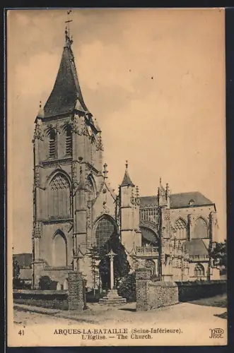 AK Arques-la-Bataille /Seine-Inférieure, L`Église