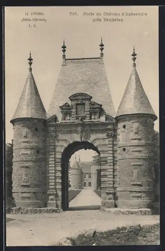 AK Auberville /Seine-Inférieure, Porte du Château d`Auberville