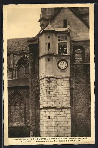 AK Auffay, Motifs de la pendule de l`église