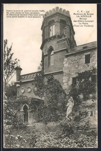 AK La Bouille, Maison des Albert Londey Le Poste, Tour du Veilleur