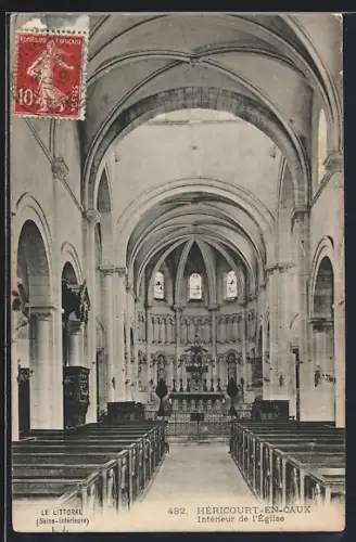 AK Héricourt-en-Caux, Intérieur de l`église
