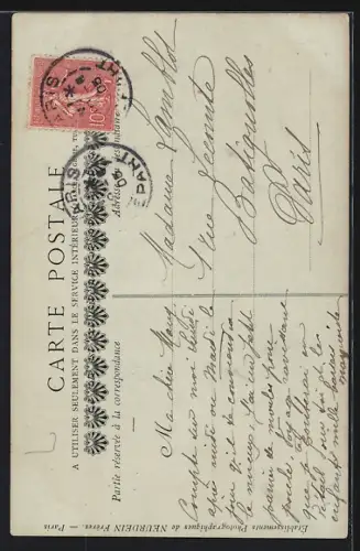 AK Eu, La Rue de Miribel et l`Ancien Couvent des Ursulines