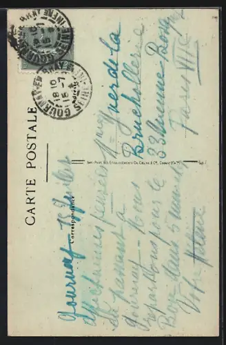 AK Gournay, Église St-Hildevert, Facade